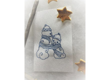 Stickdatei - Schneemann Alphabet Buchstabe A